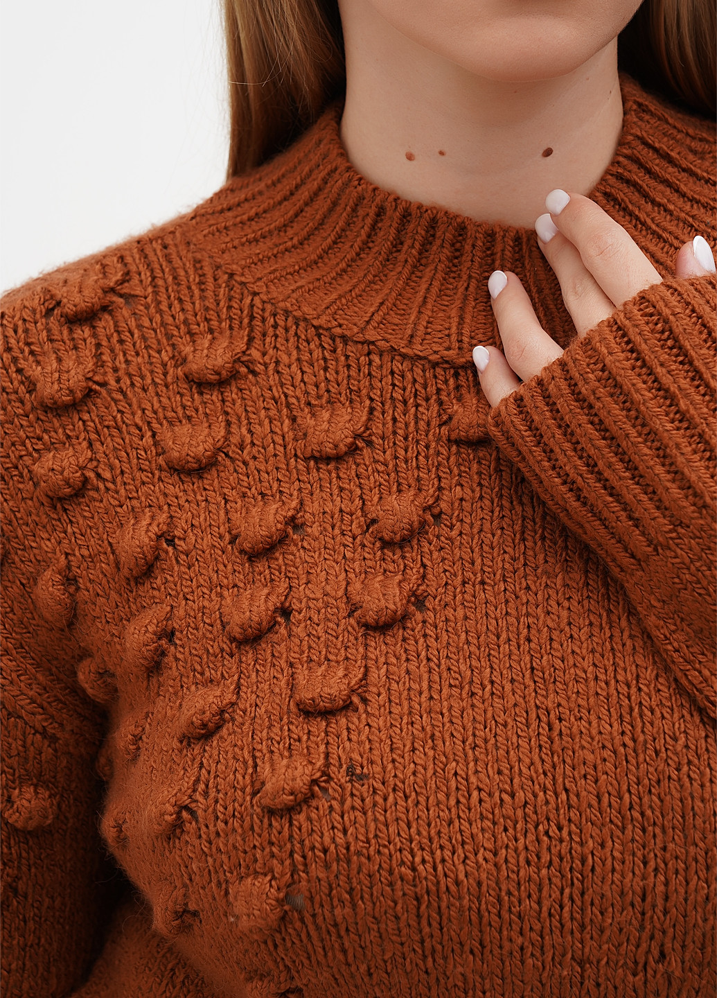 Коричневый демисезонный свитер Sassofono