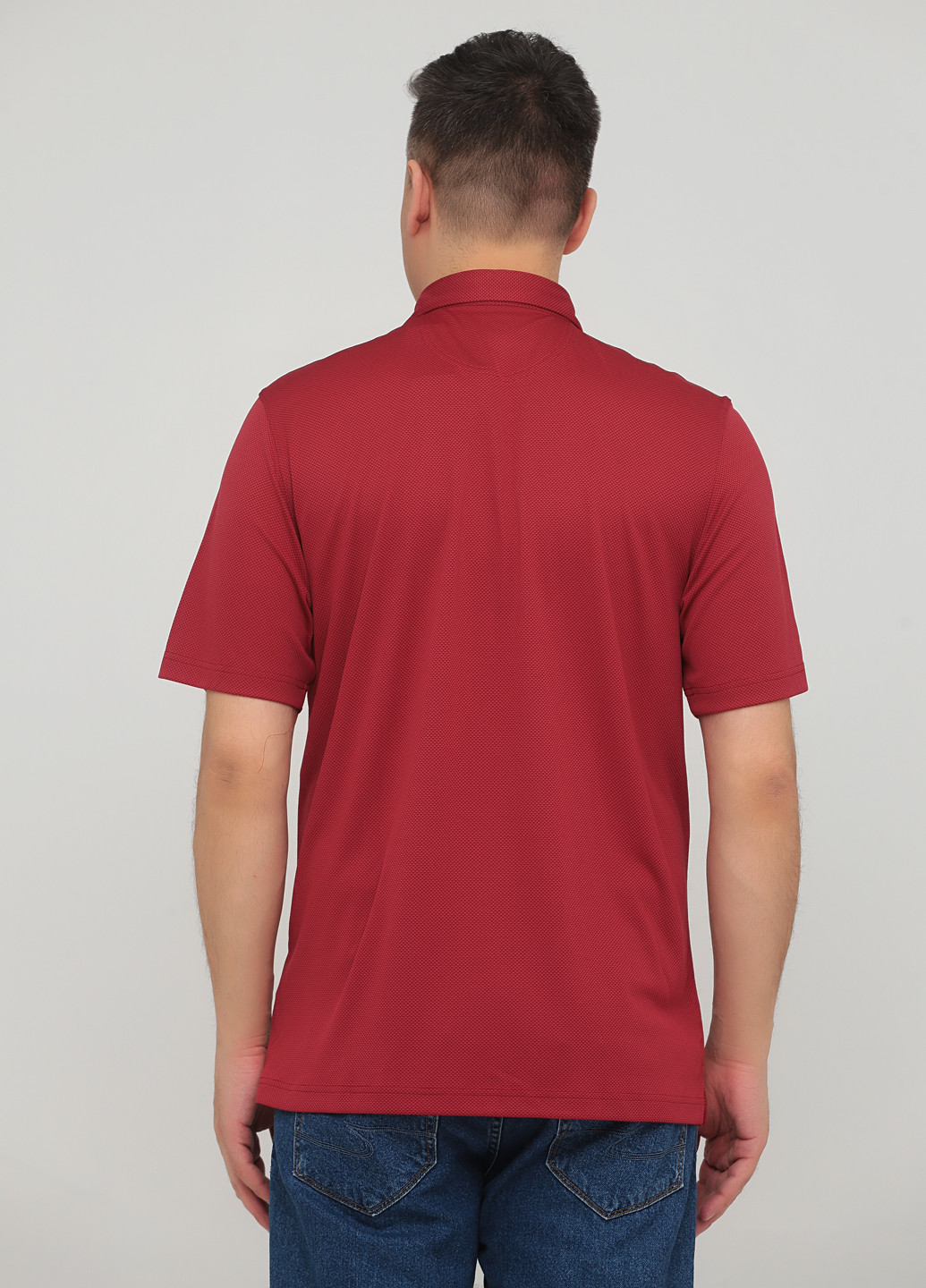 Бордовая футболка-поло для мужчин Greg Norman однотонная