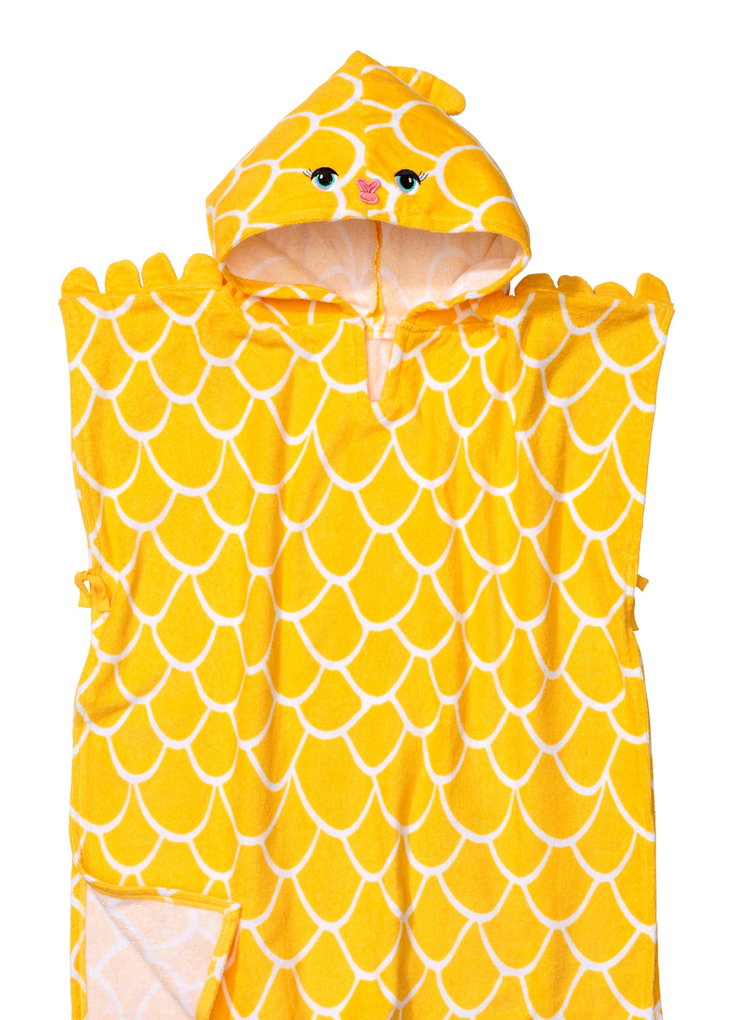 H&M полотенце-пончо, 50х70 см абстрактный желтый производство - Китай