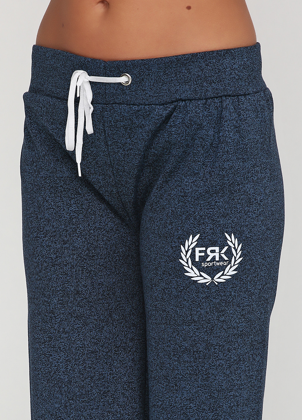 Синие спортивные демисезонные прямые брюки Max Store