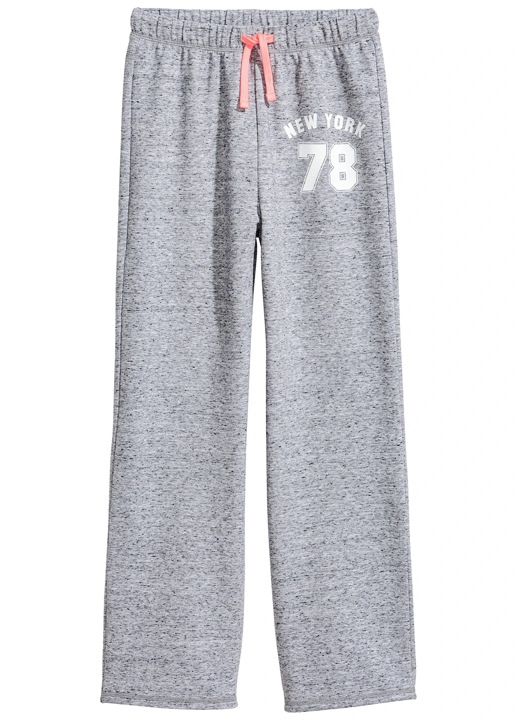 Серые спортивные демисезонные со средней талией брюки H&M