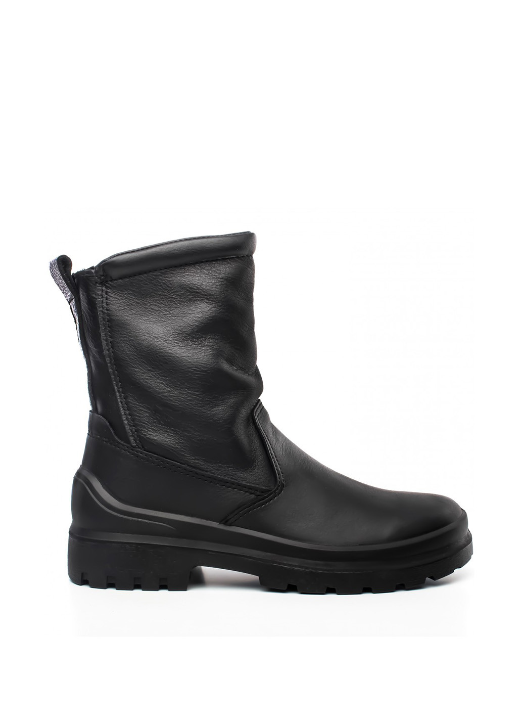 Черные зимние полусапоги Manul