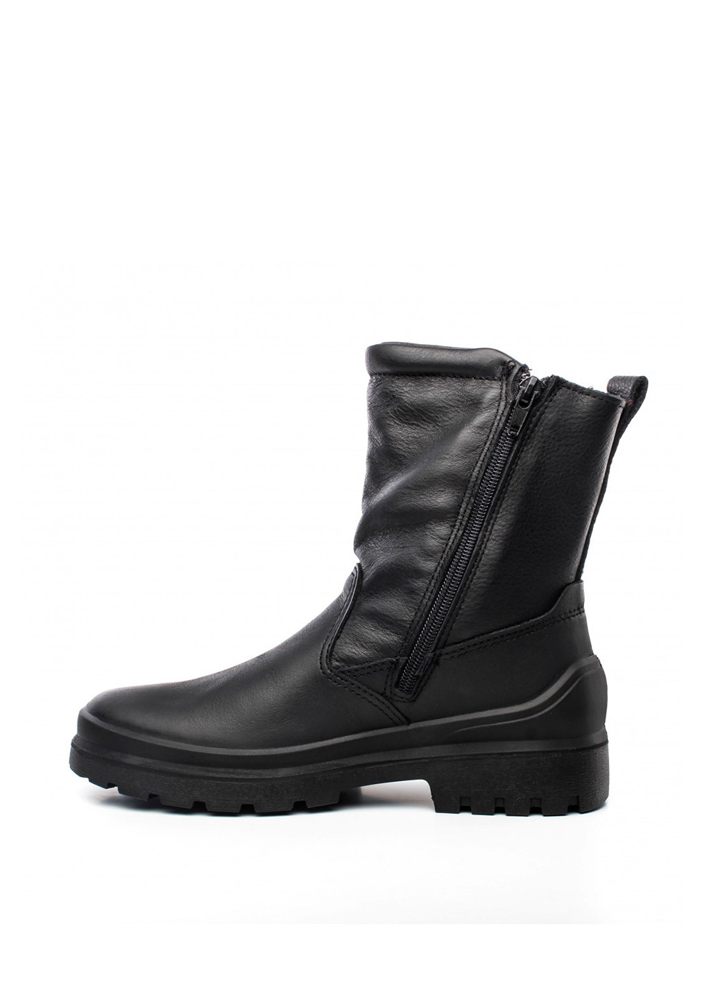 Черные зимние полусапоги Manul