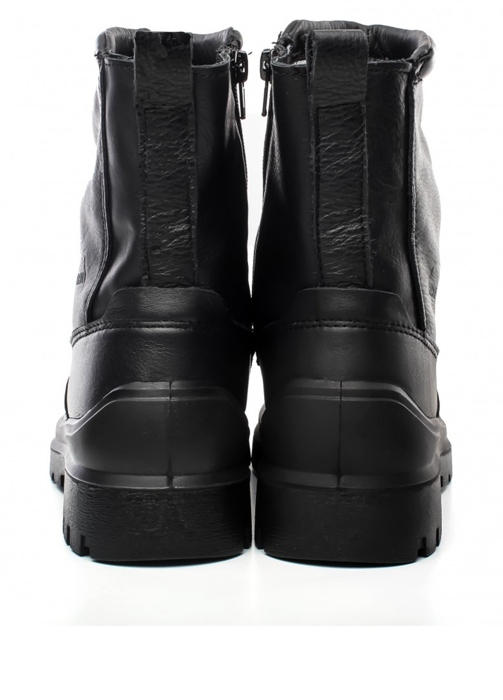 Черные зимние полусапоги Manul