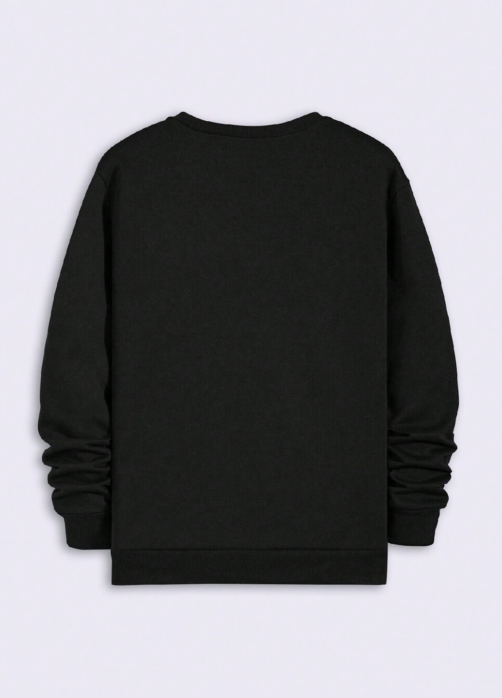 Черный свитшот SHEIN рисунок без декора (323262729)