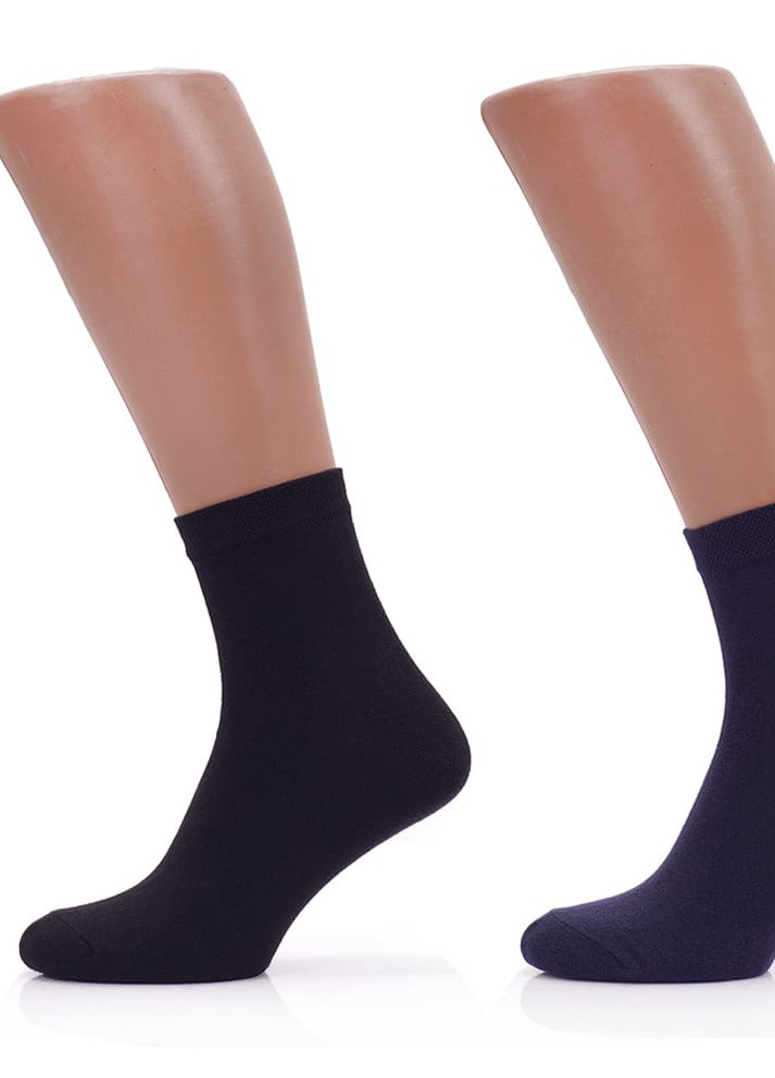 Набір чоловічих шкарпеток 10 пар, Чорний/Синій, класичні, 39-42 Rovix класична довжина (253189044)
