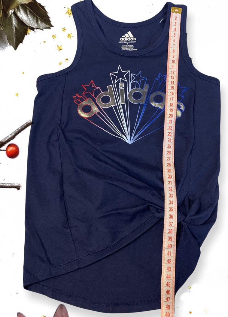 Синяя майка adidas