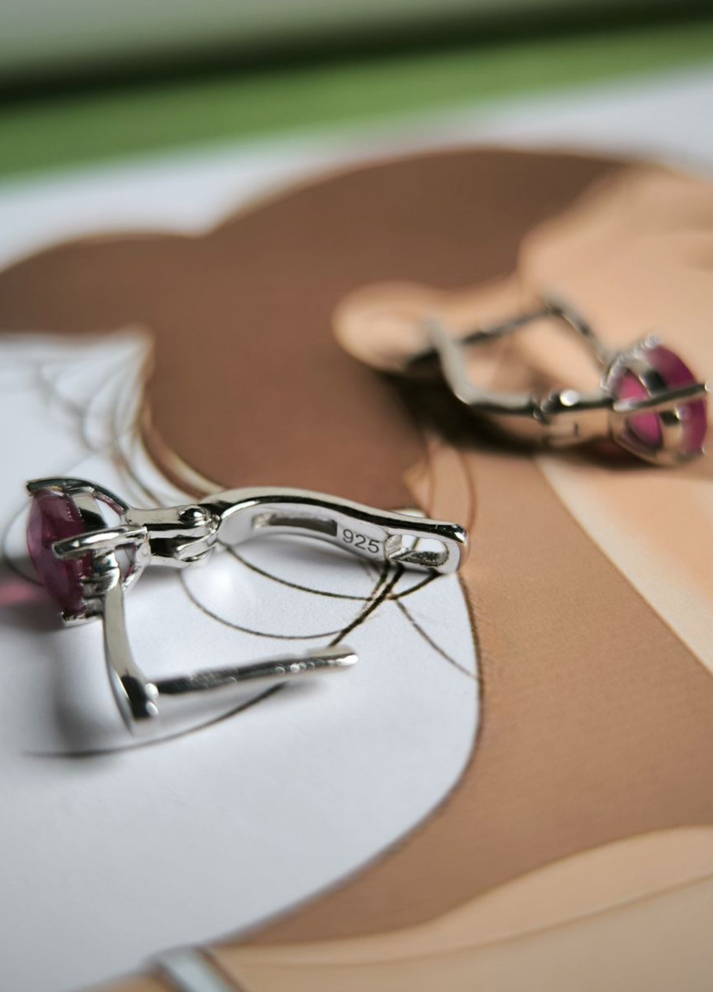 Серьги Silver Flame (353782365)