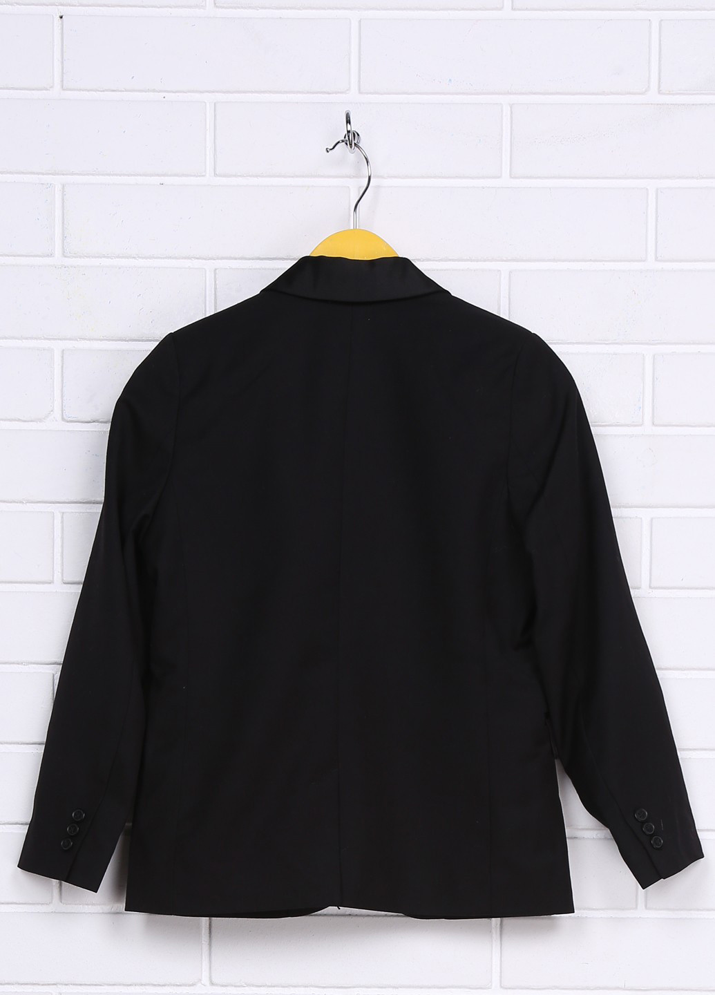 Пиджак H&M однотонный чёрный кэжуал