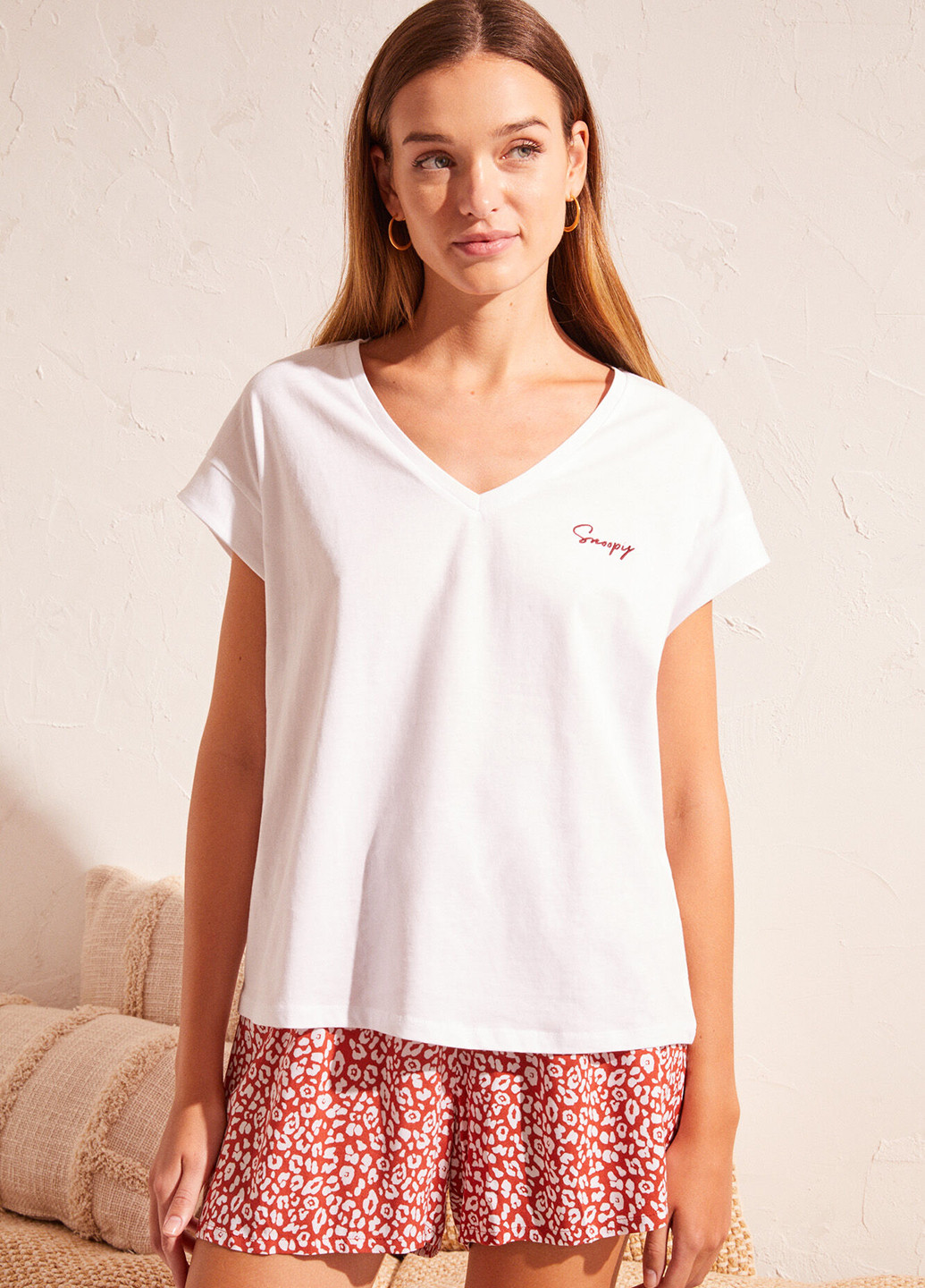 Біла літня футболка Women'secret