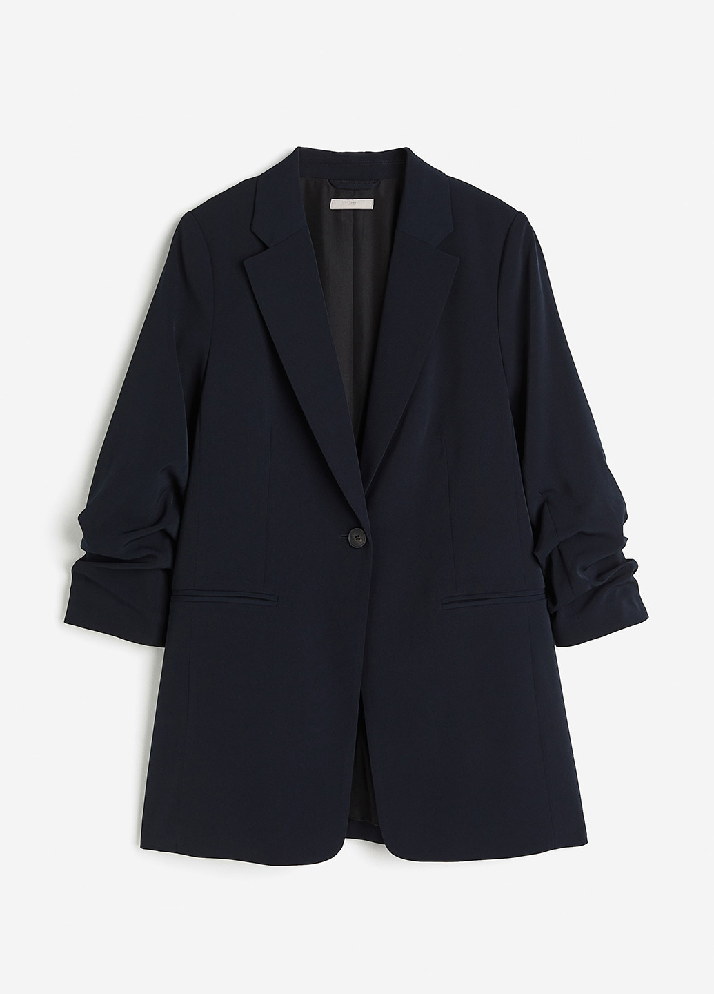 Темно-синий женский жакет H&M однотонный - демисезонный