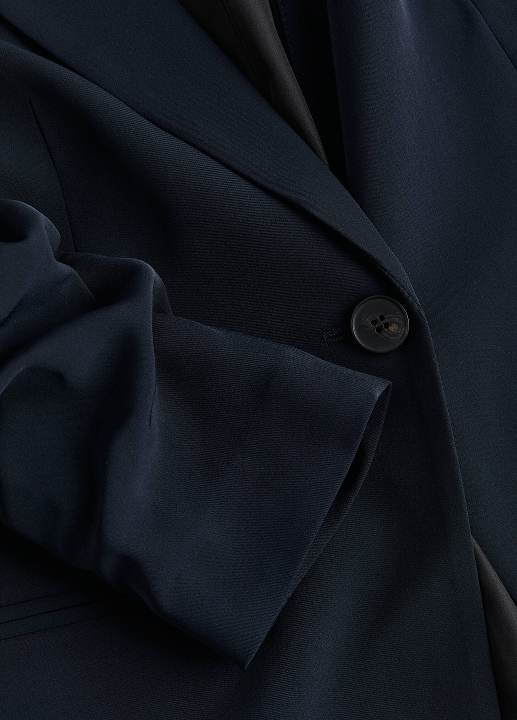 Темно-синий женский жакет H&M однотонный - демисезонный