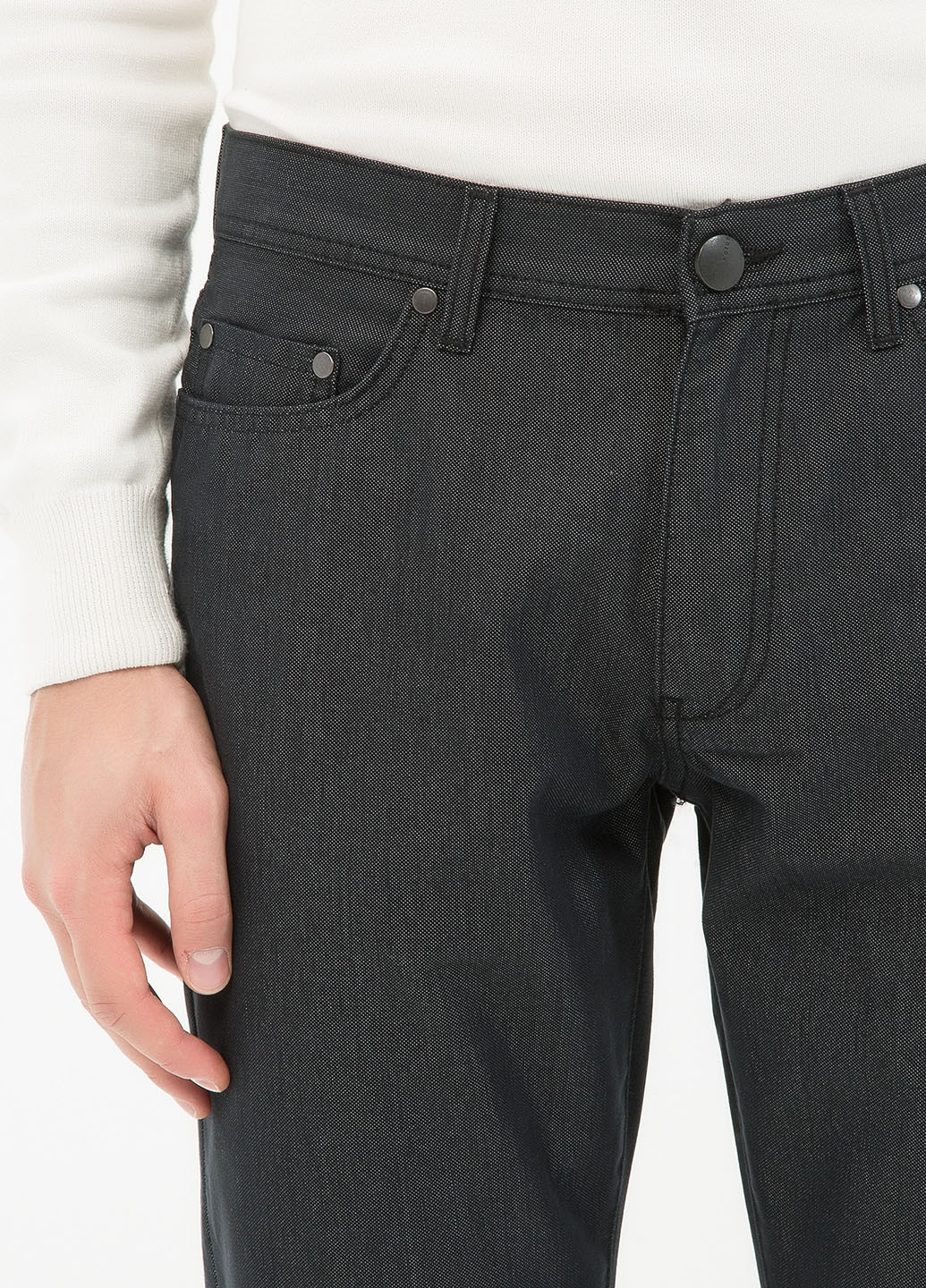 Графитовые демисезонные прямые джинсы KOTON
