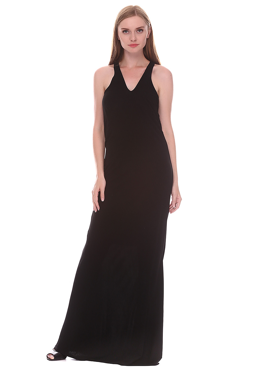 Чорна вечірня плаття, сукня Morgan однотонна