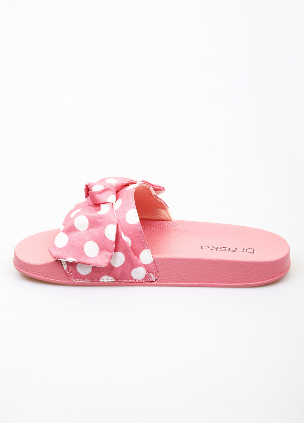 Розовые кэжуал шлепанцы Braska с бантом