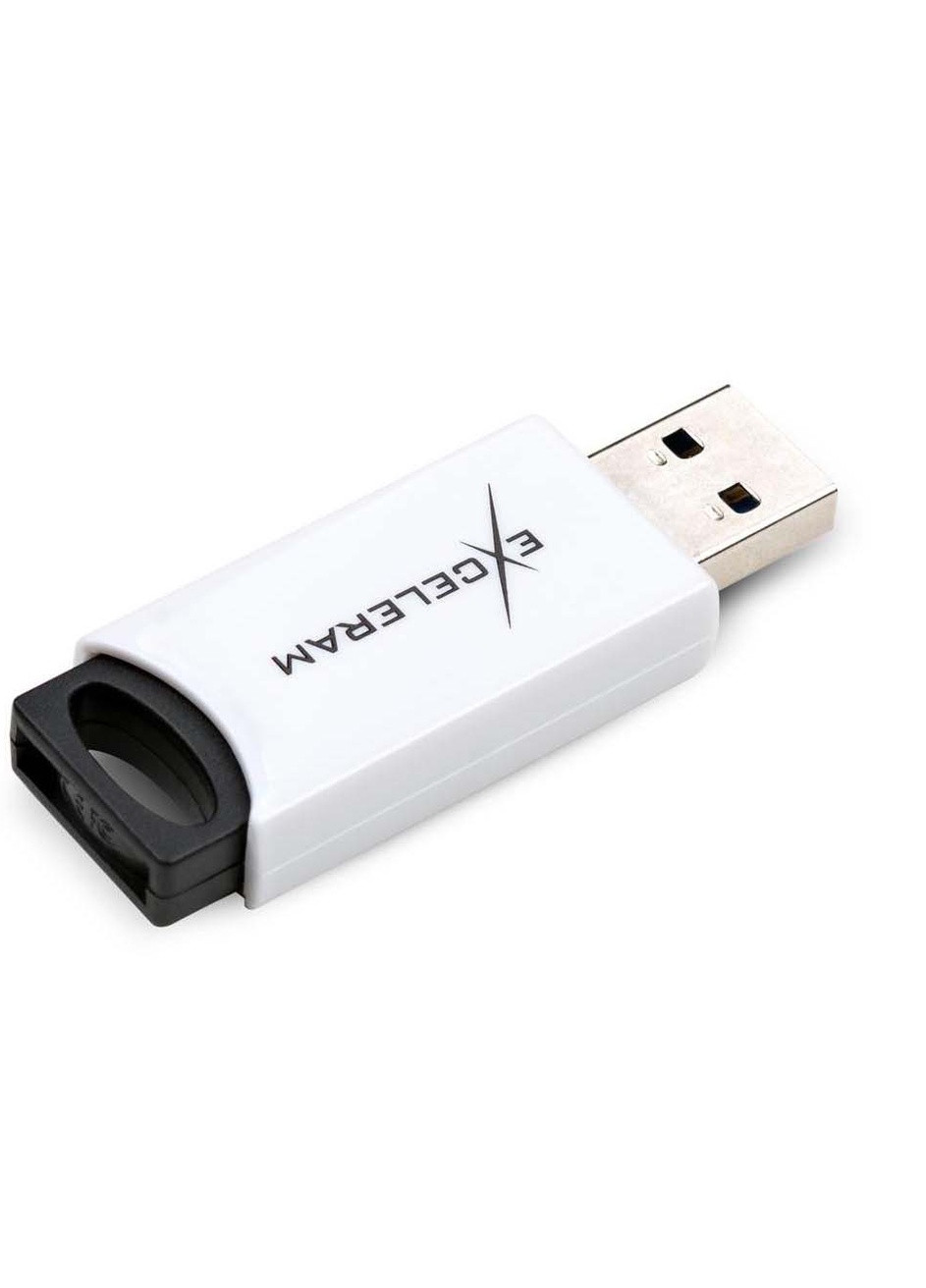 USB флеш накопичувач eXceleram 32GB H2 Series White / Black USB 3.1 Gen 1 (EXU3H2W32) Team 32gb h2 series white/black usb 3.1 gen 1 (232750142)