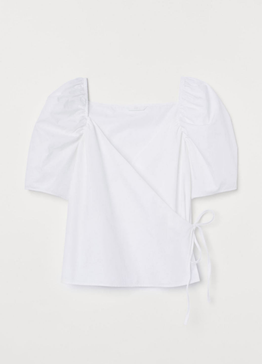 Біла блуза на запах H&M