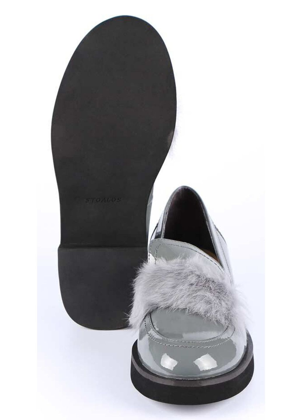 Stoalos Женские балетки 5135 серый з натуральная кожа, — демисезон (252153007)