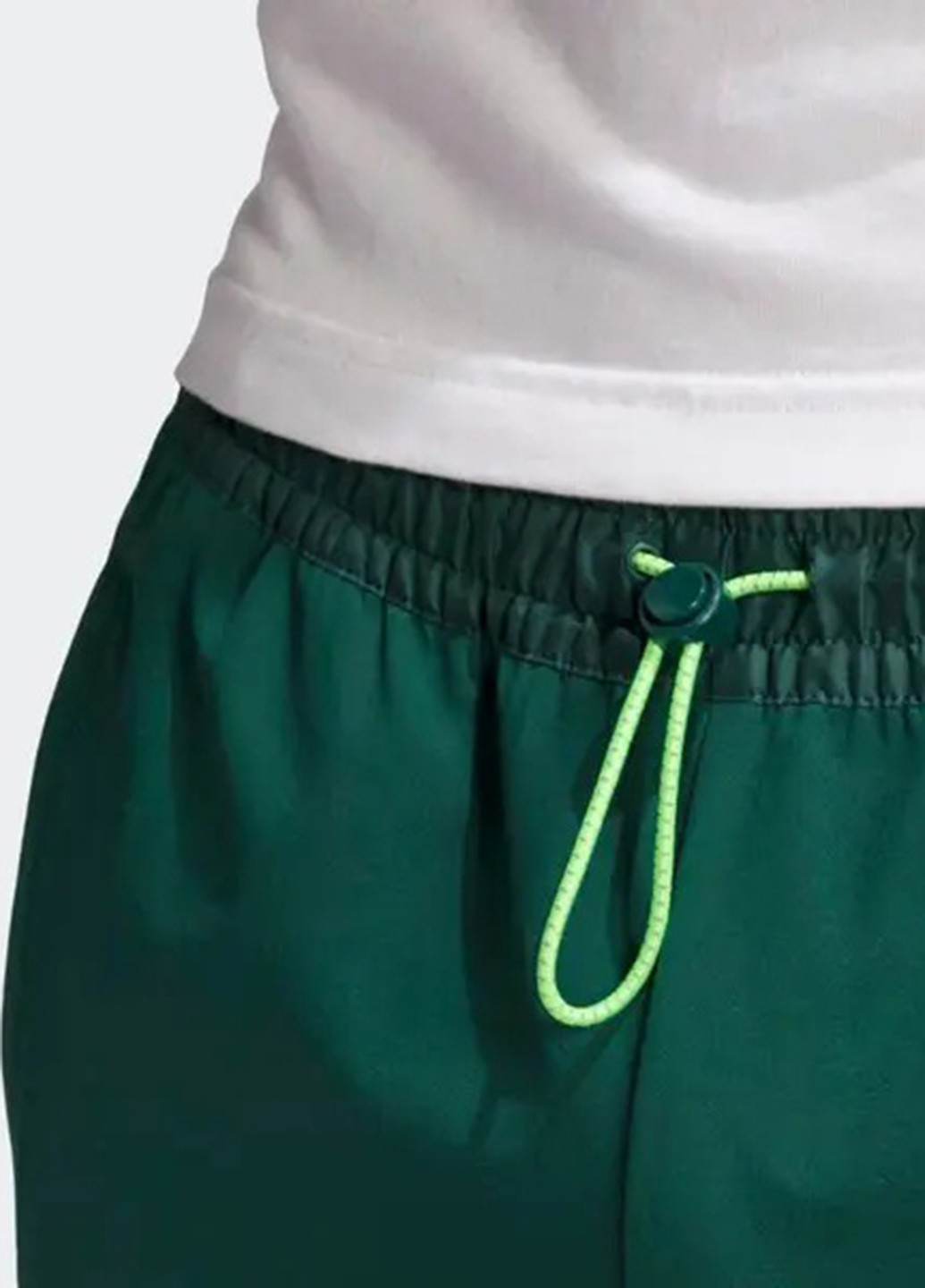 Штани adidas джогери логотипи зелені спортивні трикотаж, поліестер