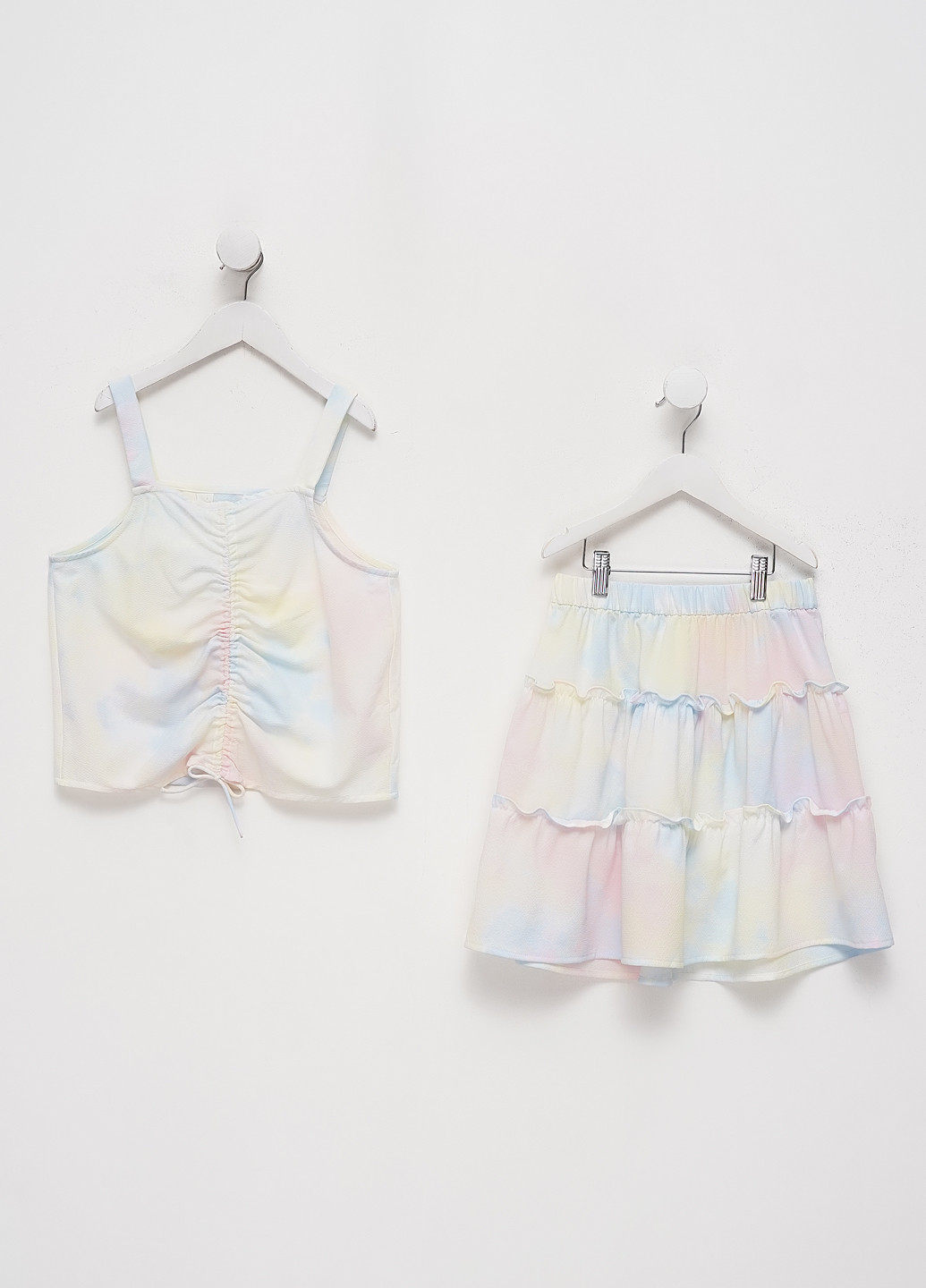 Комбинированный летний костюм (топ, юбка) H&M