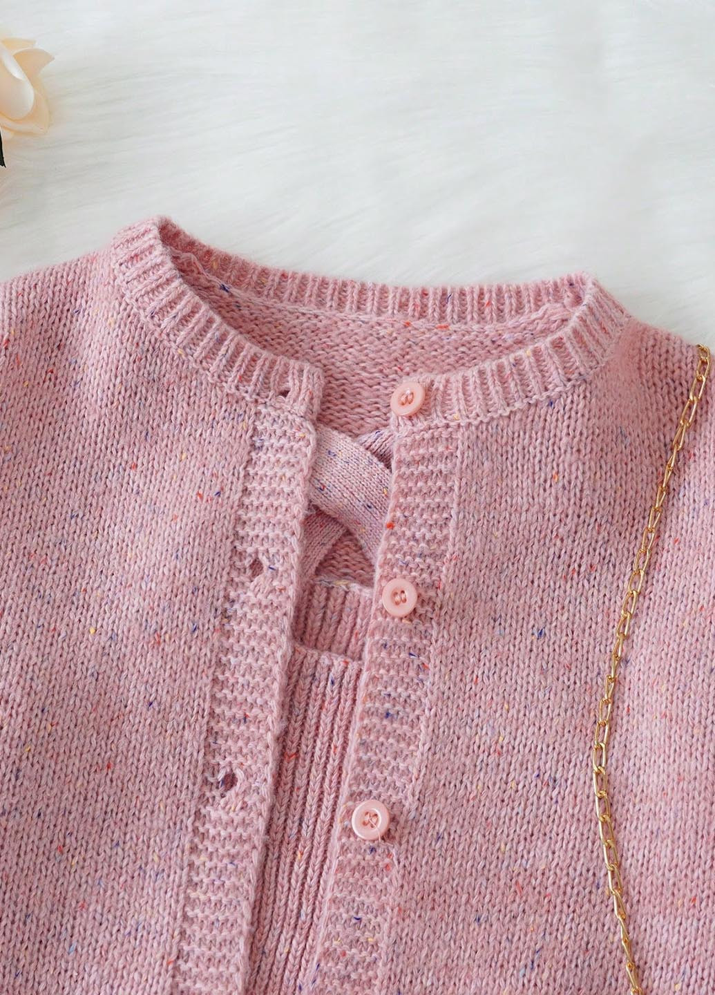 Темно-рожевий демісезонний комплект (кофта, топ) SHEIN