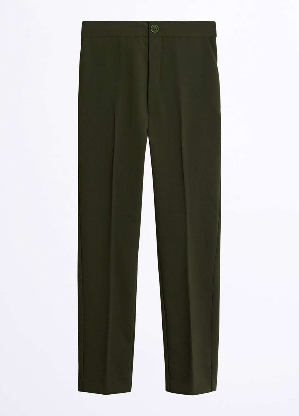 Зеленые кэжуал демисезонные прямые брюки Gina Tricot