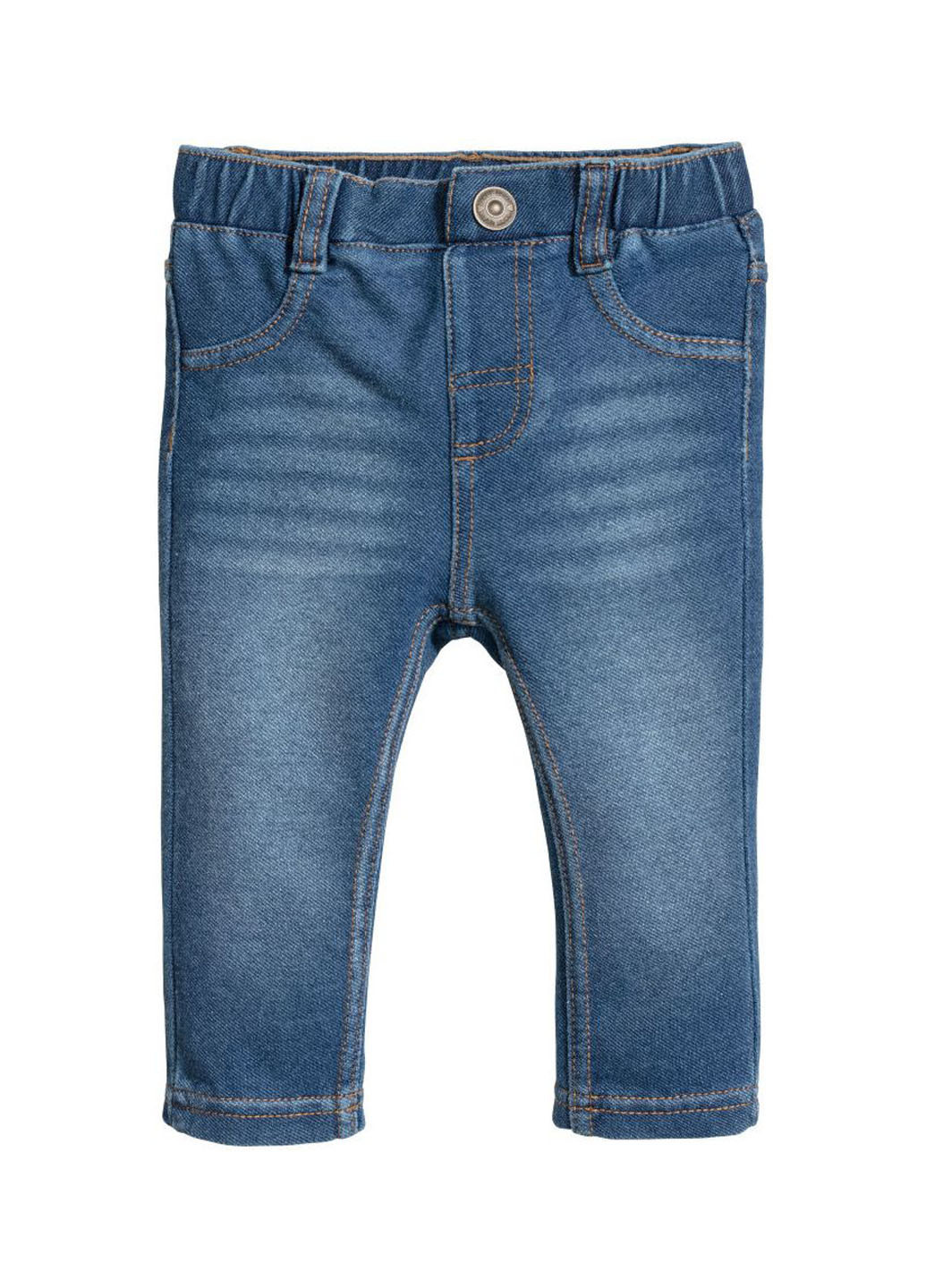 Джеггинсы H&M однотонні сині джинсові