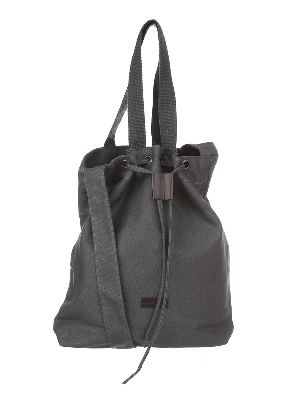 Сумка No Brand сумка-мешок однотонная тёмно-серая кэжуал