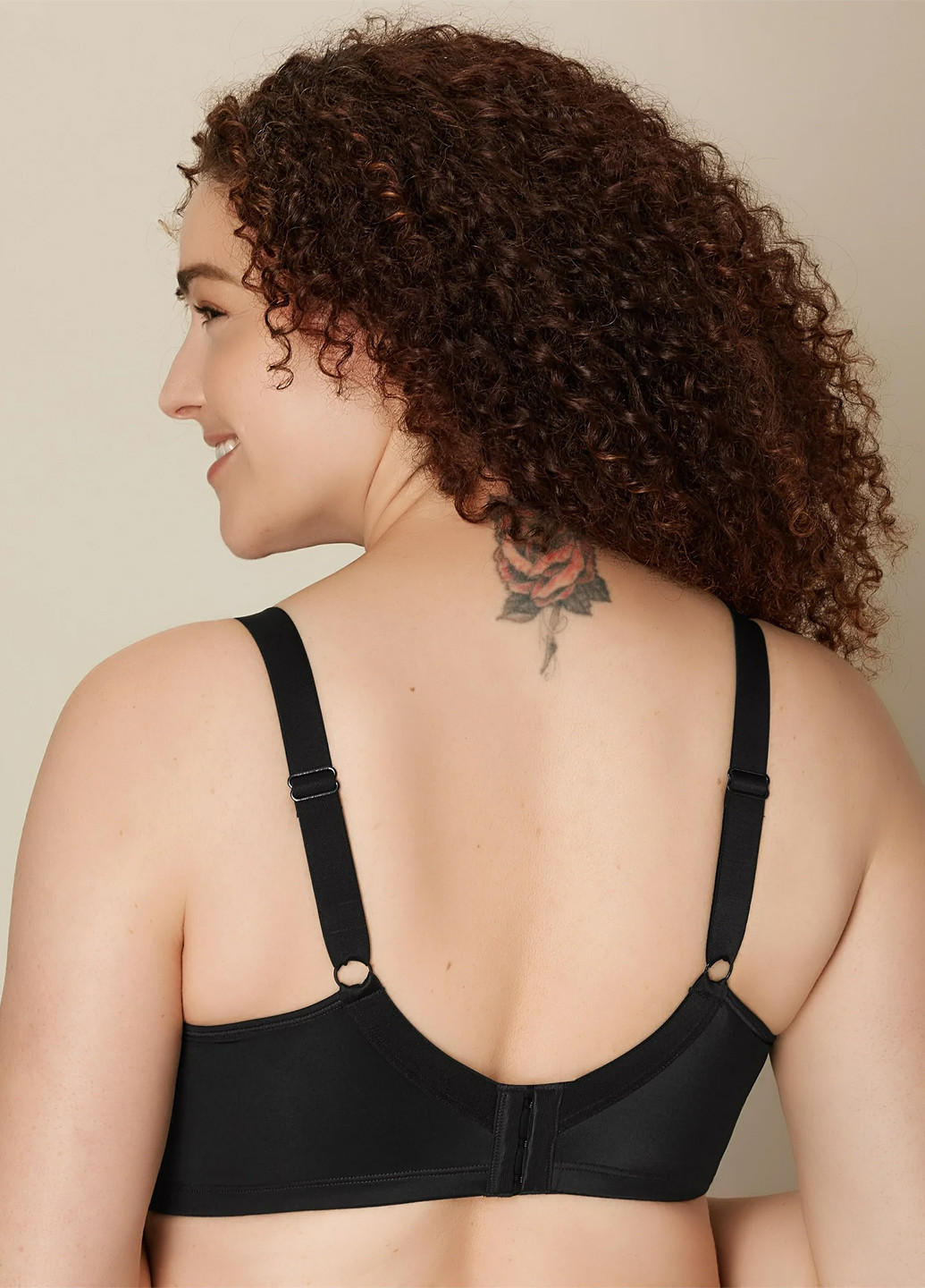 Чорний мінімайзер бюстгальтер Playtex без кісточок нейлон, спандекс