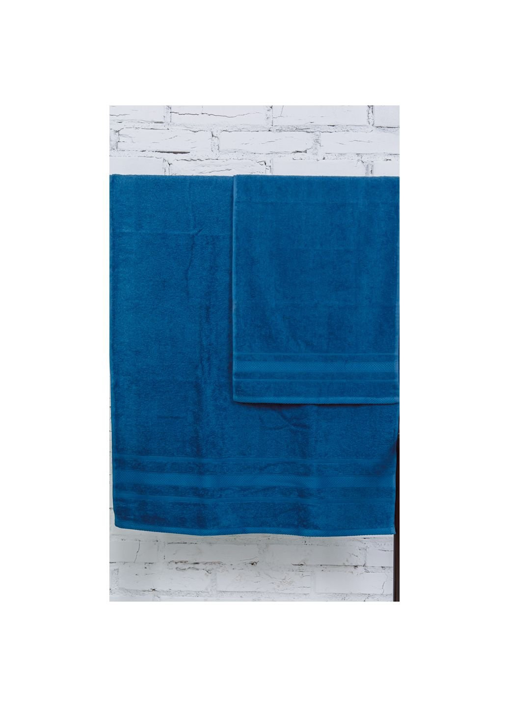 Mirson полотенце набор банный №5015 softness blueberry 50x90, 70x140 (2200003183078) синий производство - Украина