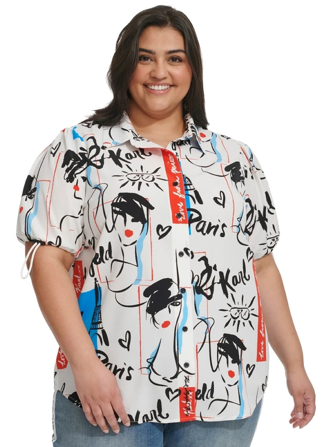 Біла блуза Karl Lagerfeld