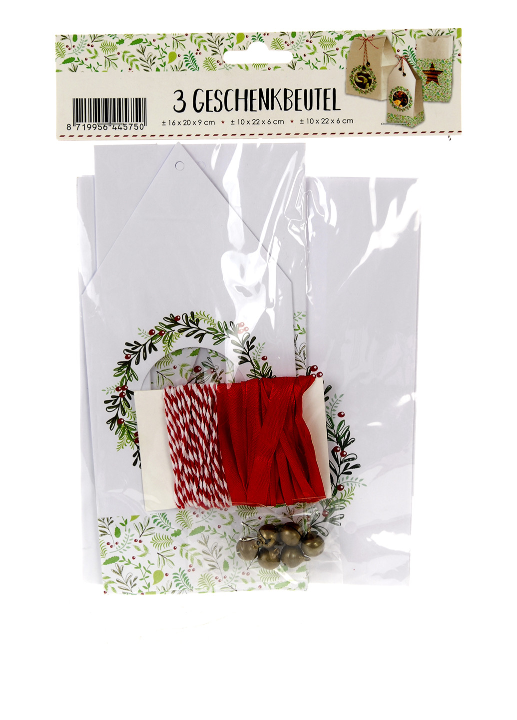 Набір подарункових різдвяних пакетів (3 шт.), 28х18,5х1 см Lidl (192449190)