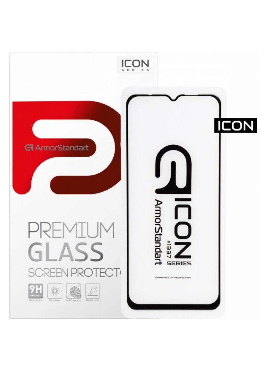 Стекло защитное Icon Xiaomi Redmi 9 Black (ARM56279) ArmorStandart (252369571)