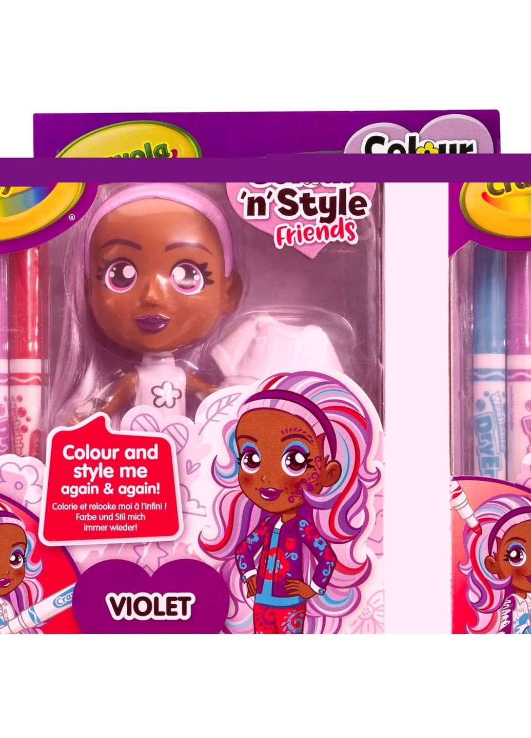Набор для творчества Colour n Style Стильные девушки Виолетта (918939.005) Crayola (254068657)