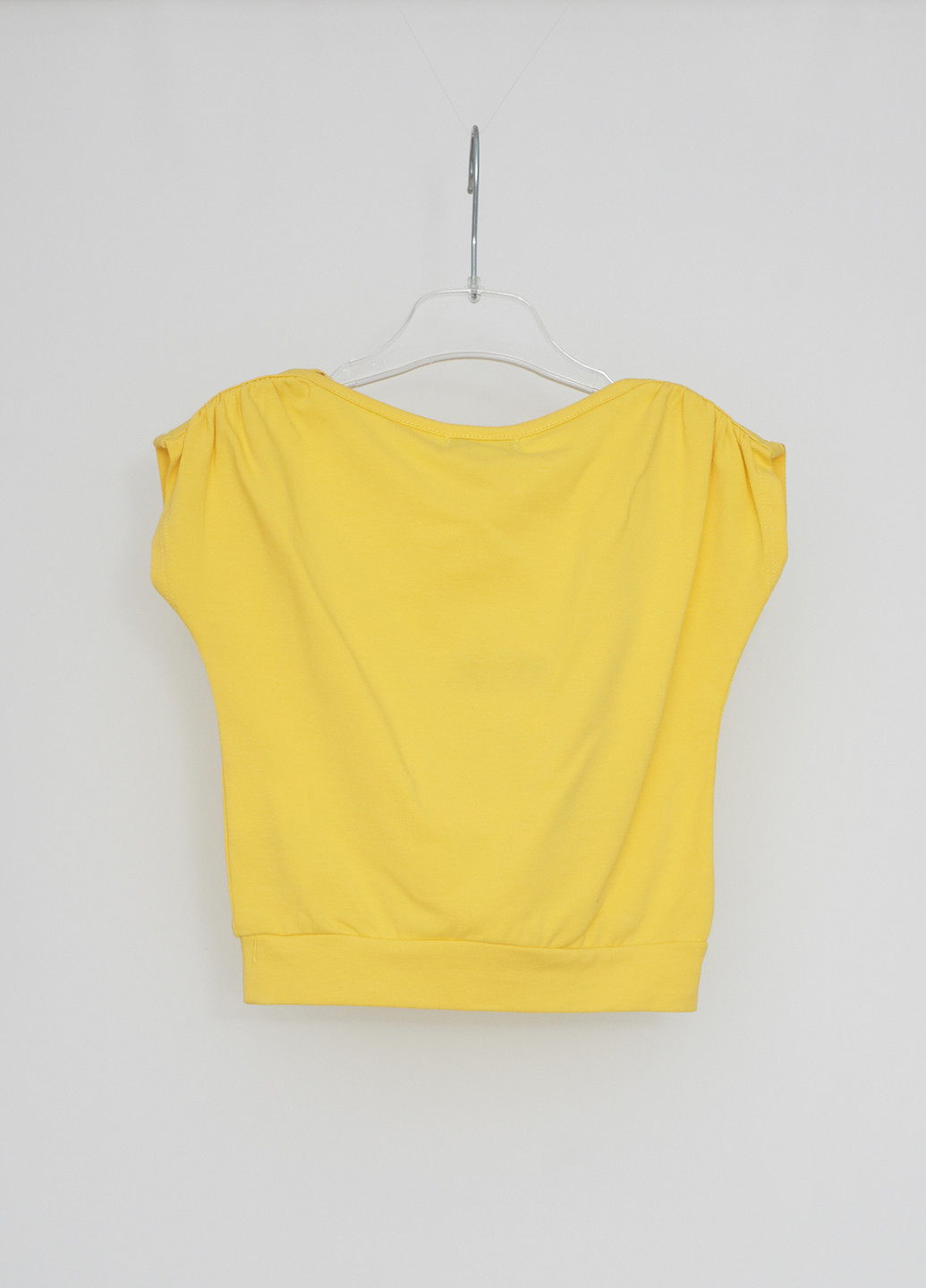 Желтая летняя футболка с коротким рукавом Mandarino