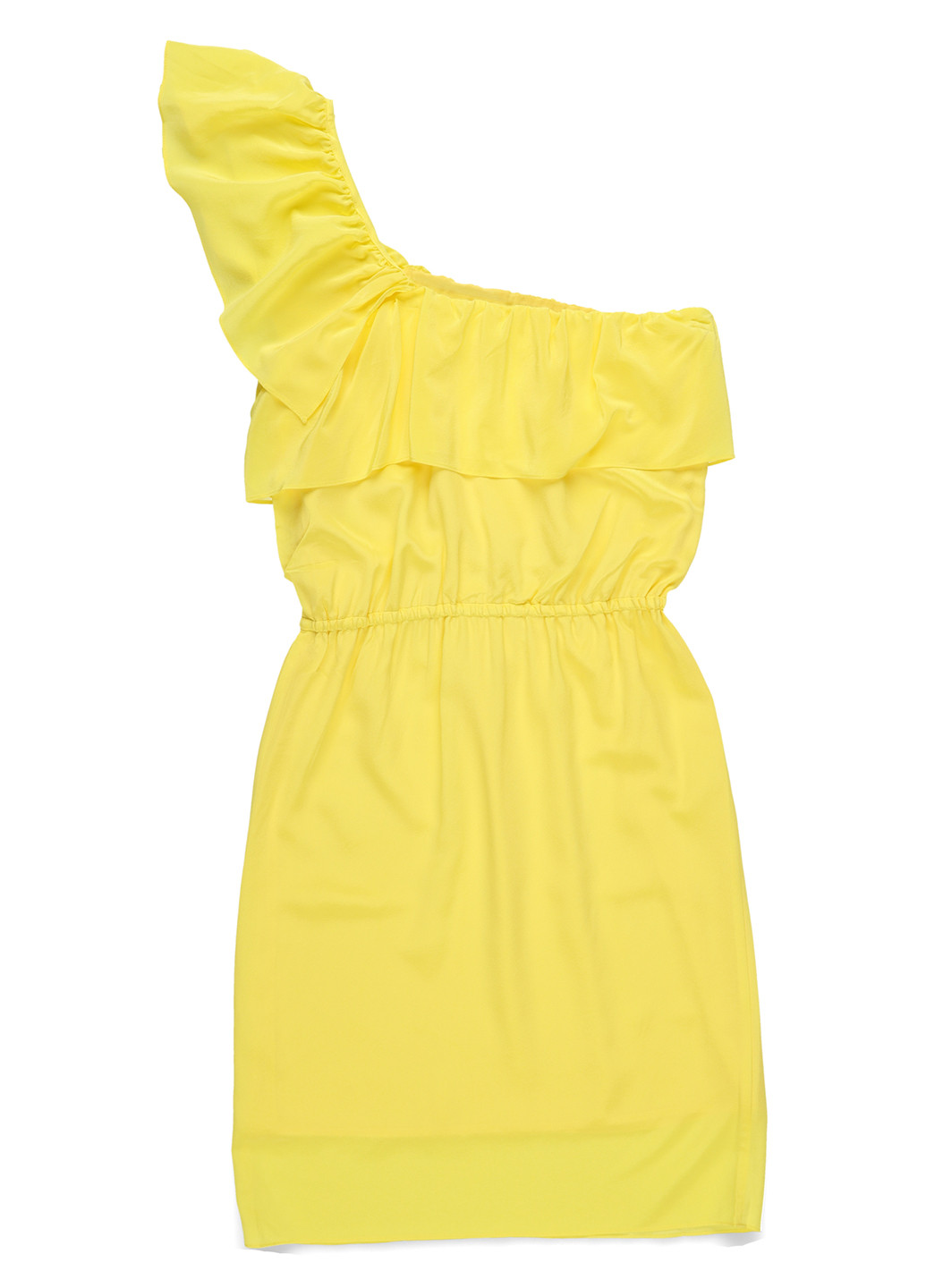 Жовтий кежуал сукня на одне плече Bel Air однотонна