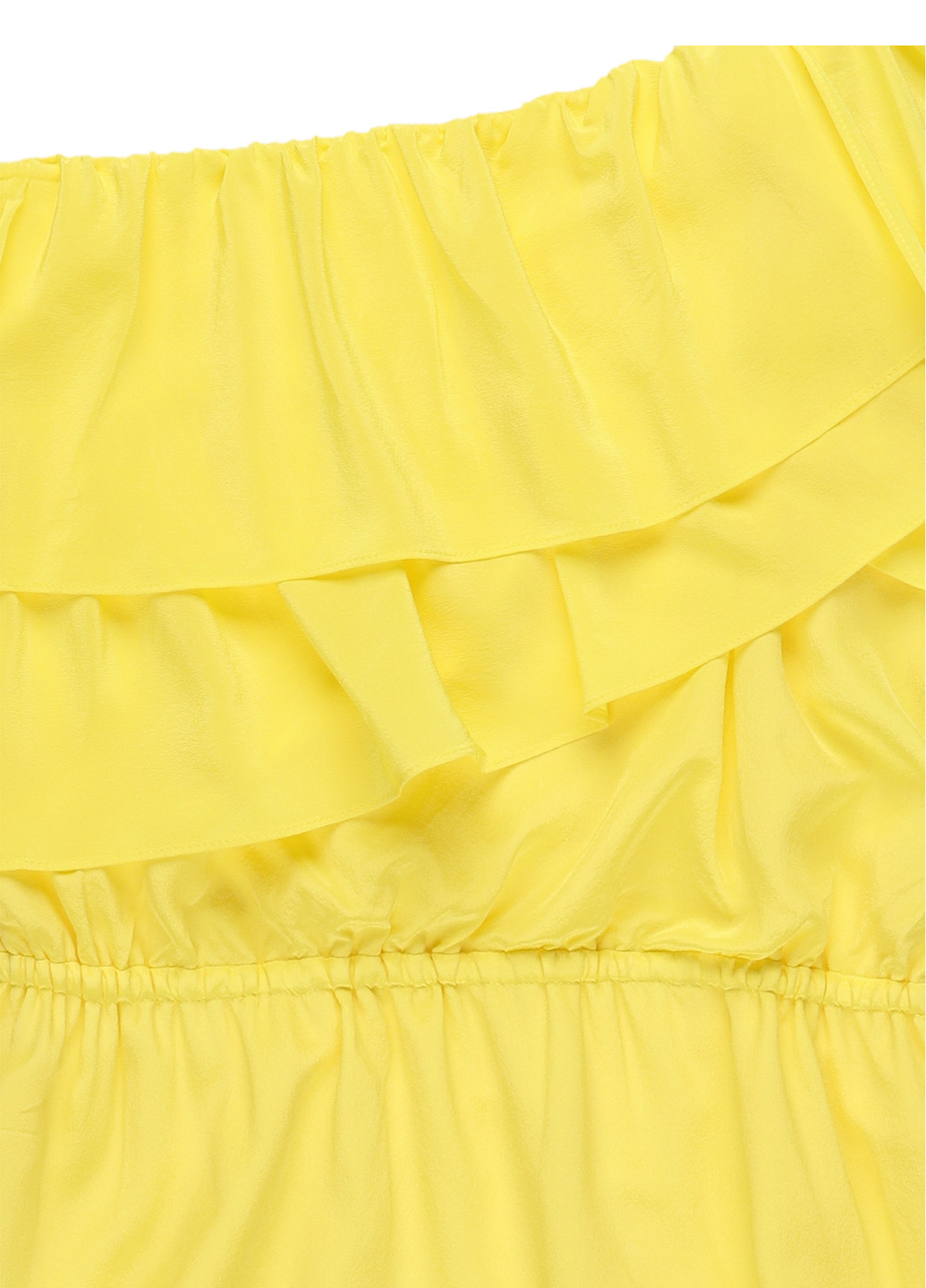 Жовтий кежуал сукня на одне плече Bel Air однотонна