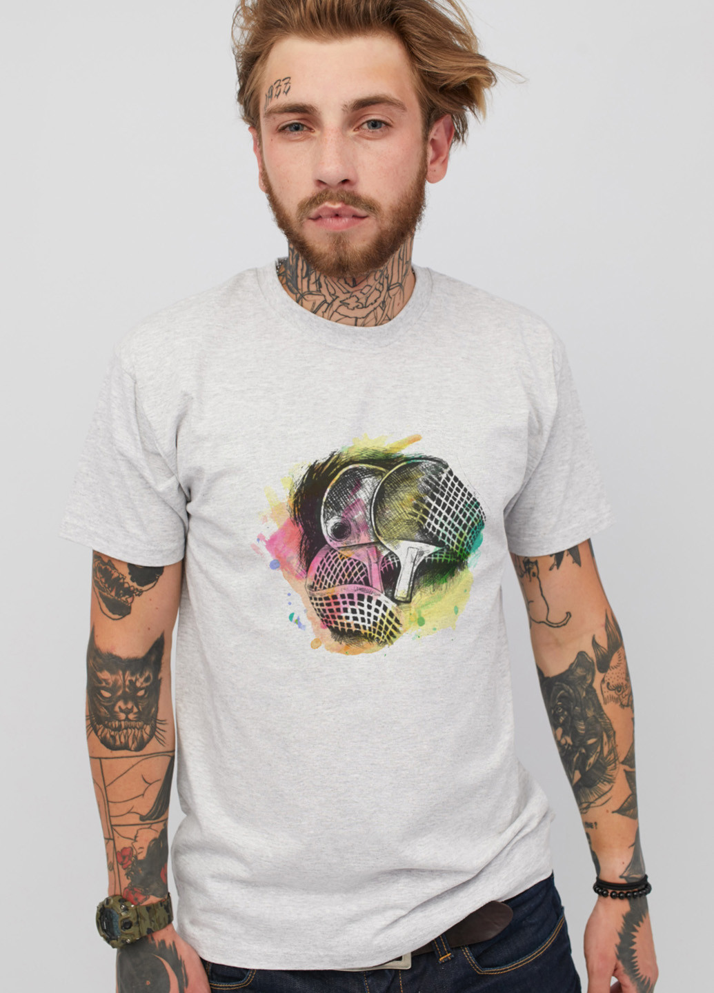 Светло-серая футболка YAPPI