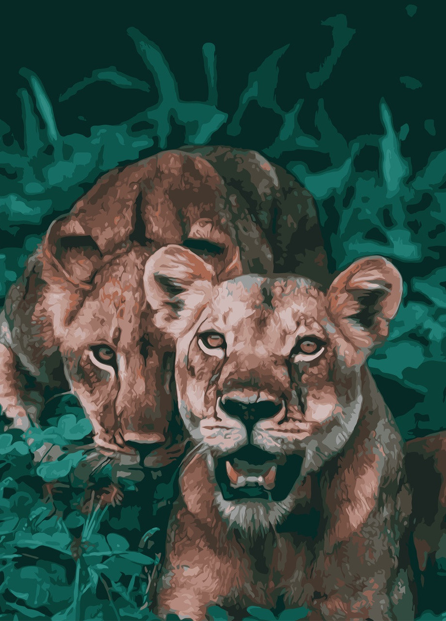 Картина за номерами "Хижі джунглі" 50*65см в коробці ArtStory (252265709)