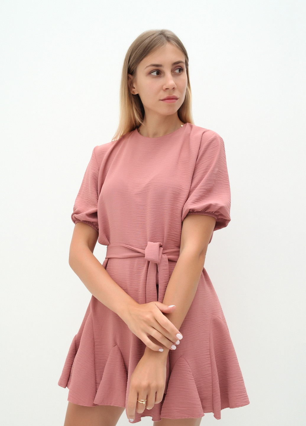 Рожева кежуал сукня NOA noa однотонна