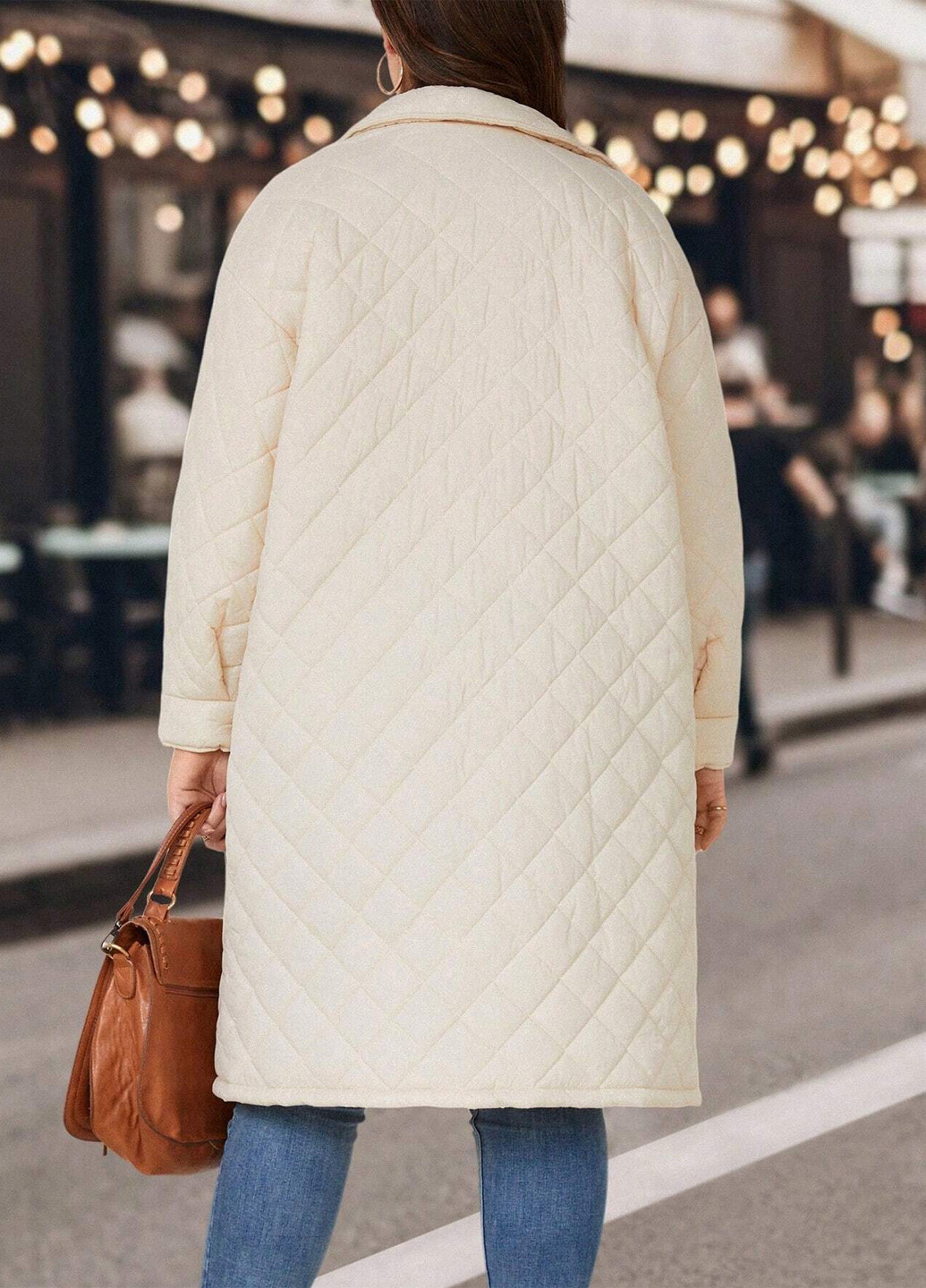 Світло-бежева демісезонна куртка SHEIN