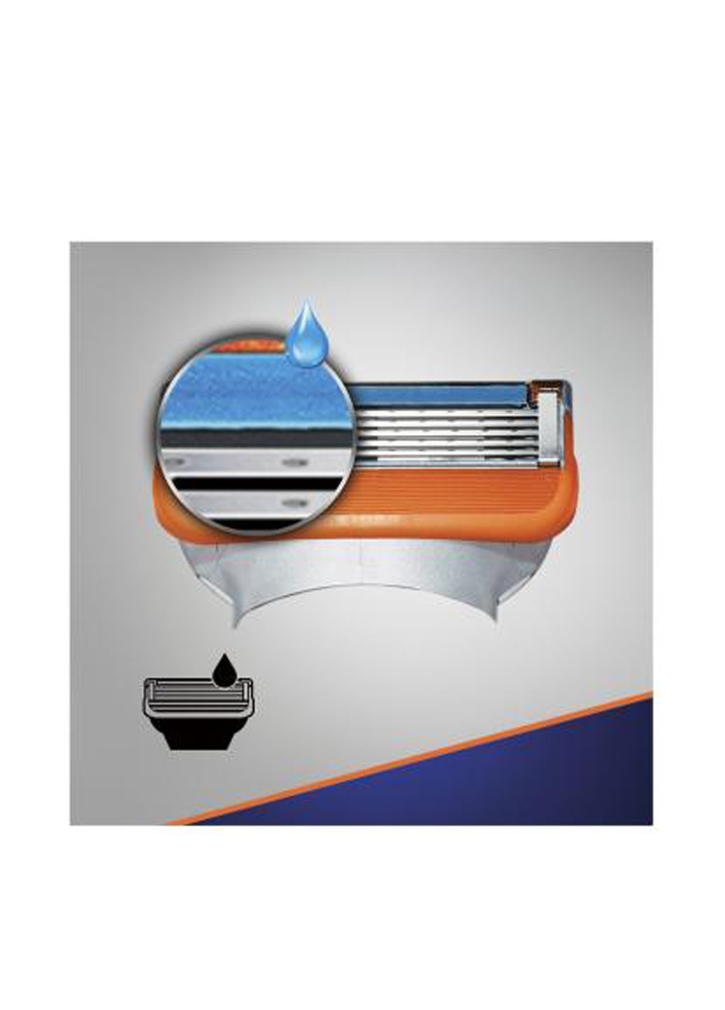 Сменные картриджи для бритья Fusion 5 (2 шт.) Gillette (138200356)