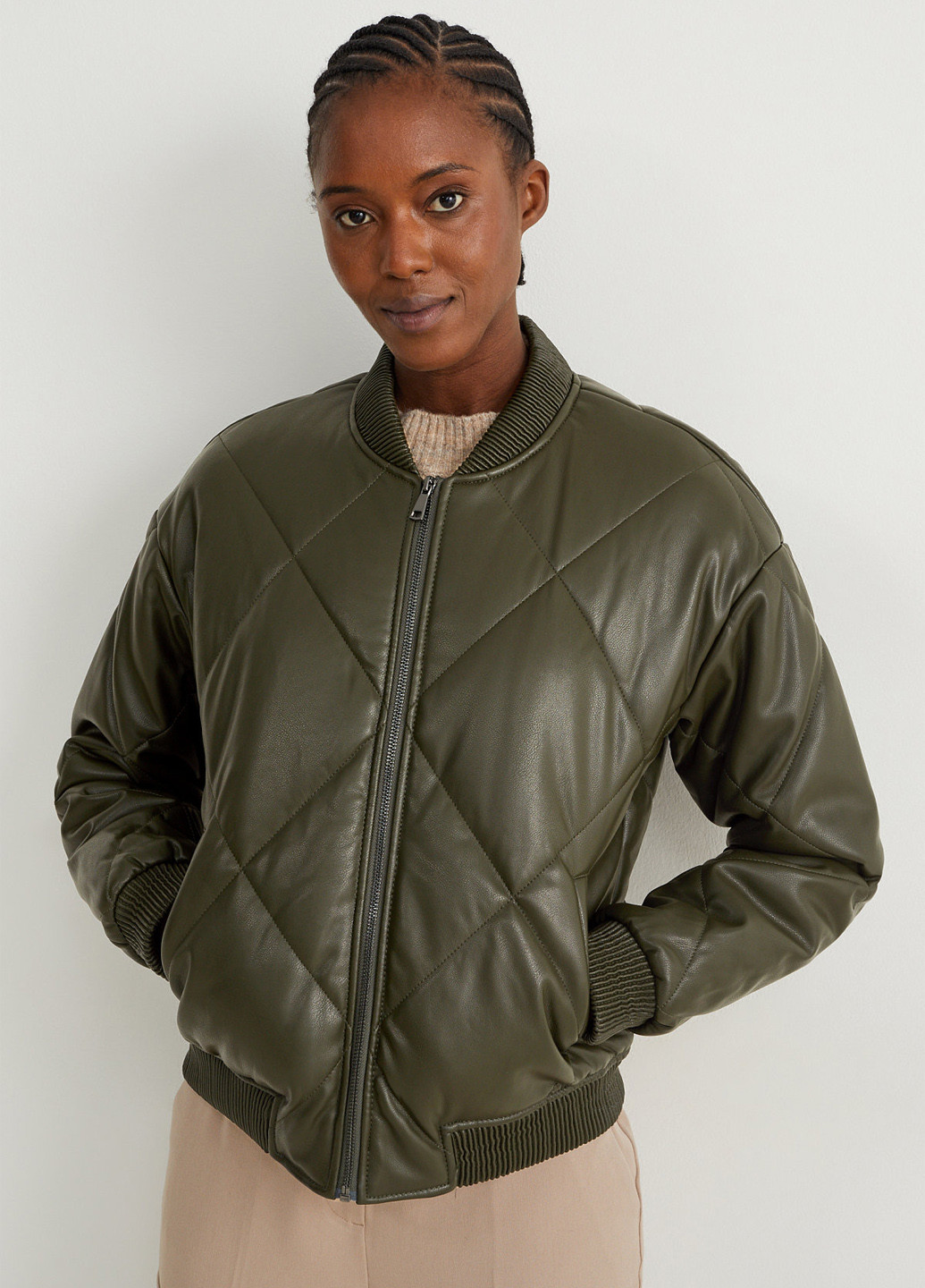 Бомбер C&A бейсбольний на блискавці (352193228)