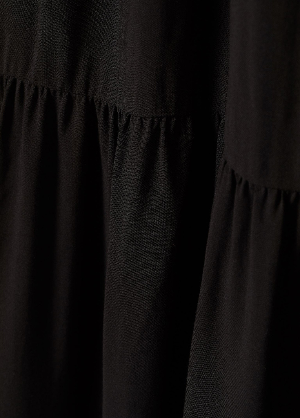Чорна кежуал сукня сорочка, а-силует H&M однотонна