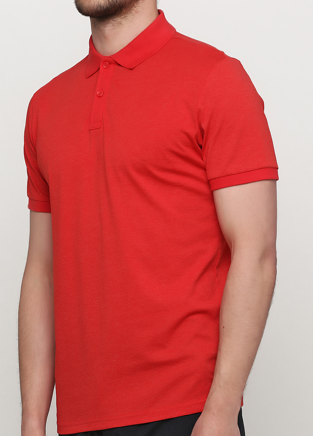Красная футболка-поло для мужчин C&A однотонная