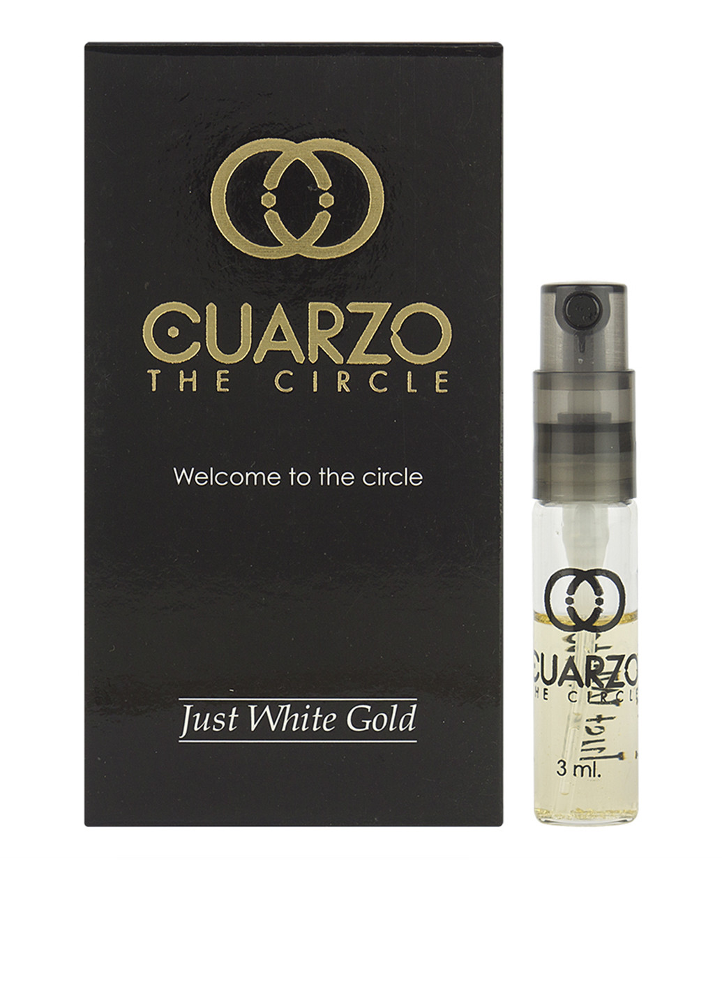 Парфюмированная вода Just White Gold (пробник), 3 мл Cuarzo The Circle (184346720)