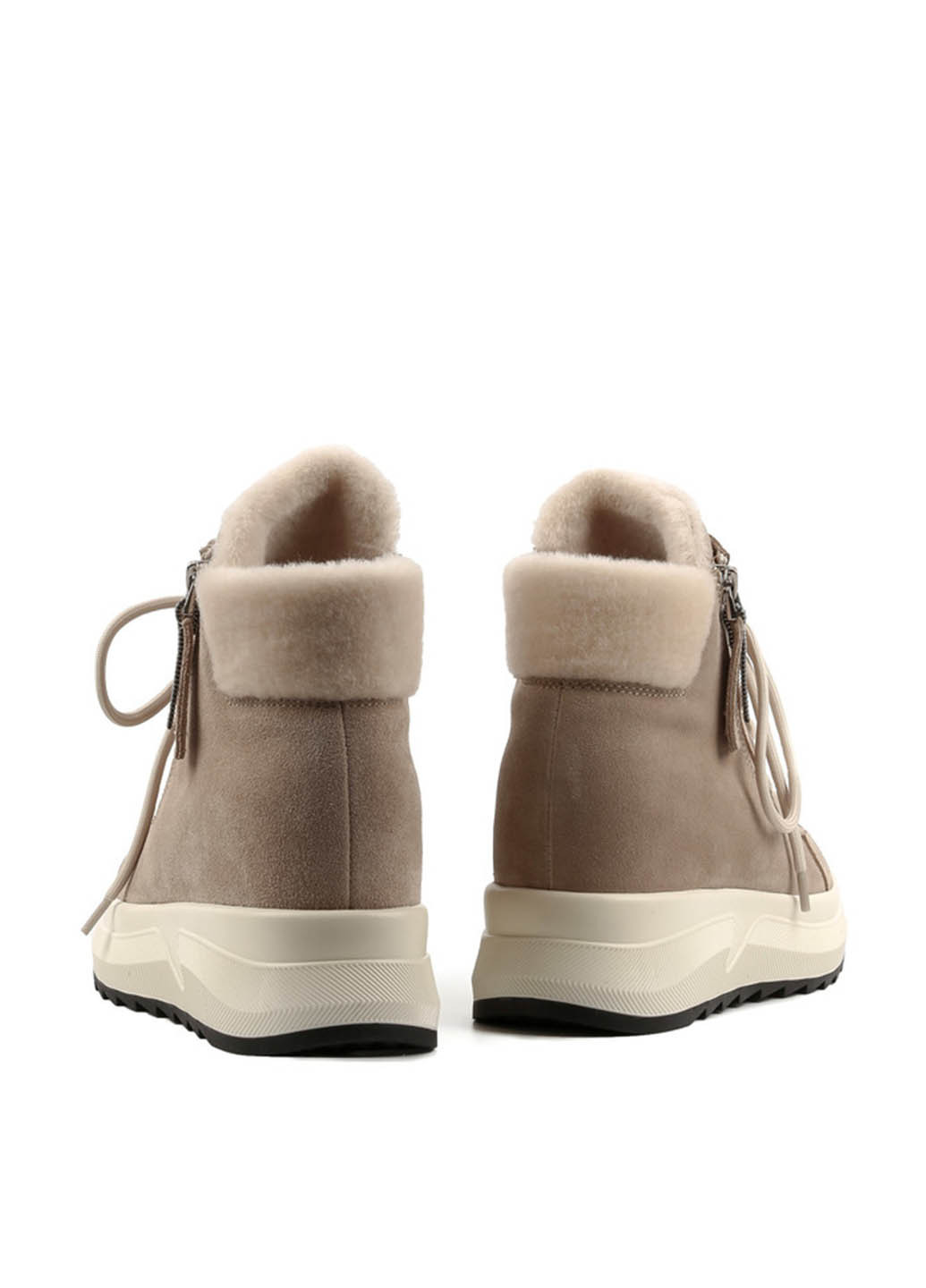 Зимние ботинки Le'BERDES со шнуровкой, с молнией, люверсы из натуральной замши