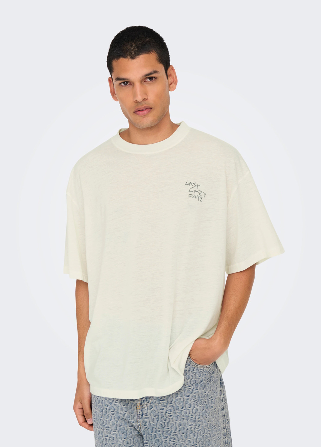 Светло-желтая футболка Only & Sons