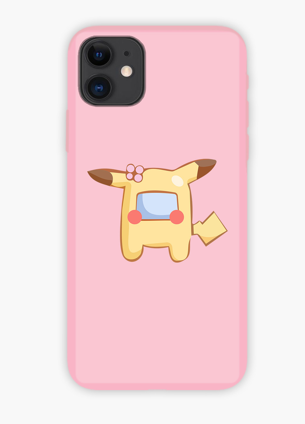 Чехол силиконовый Apple Iphone 8 Амонг Ас Покемон Пикачу (Among Us Pokemon Pikachu) (6151-2419) MobiPrint (219565507)