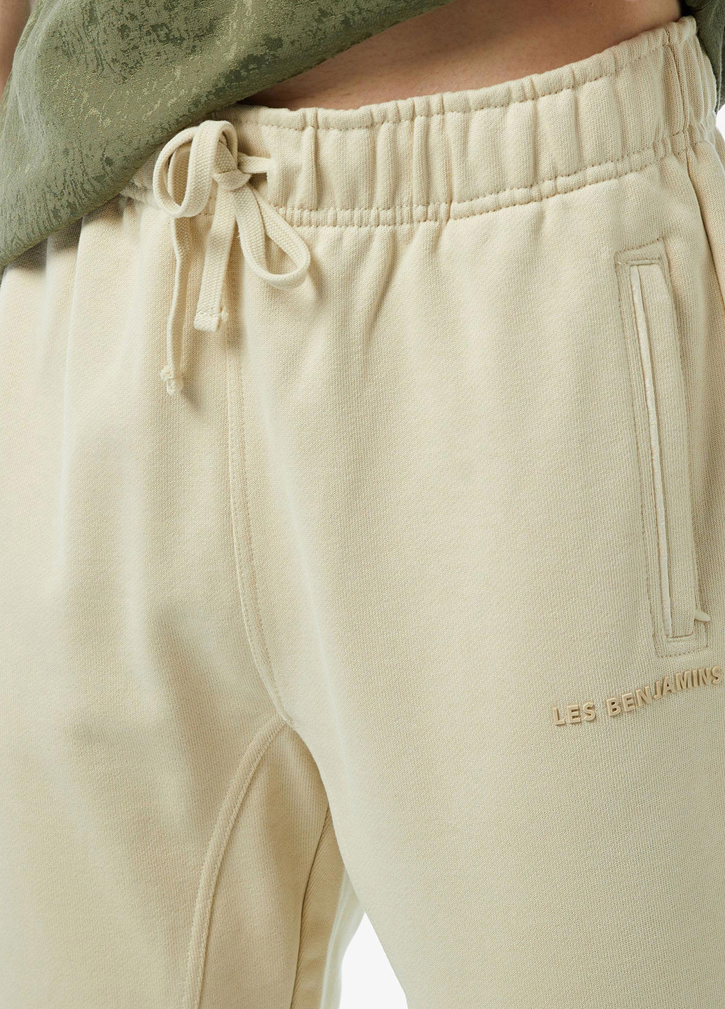 Бежевые спортивные демисезонные джоггеры брюки Les Benjamins